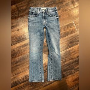 MOTHER Denim The Insider Flood Ankle Straight Leg Jeans Size 25